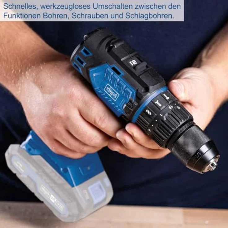 Scheppach Akku-Schlagbohrschrauber BC-CD60-X | 60 Nm | 3in1-Funktion | 20V IXES | Brushless Motor | LED | 1,5 – 13 mm | Gürtelclip – Bild 6