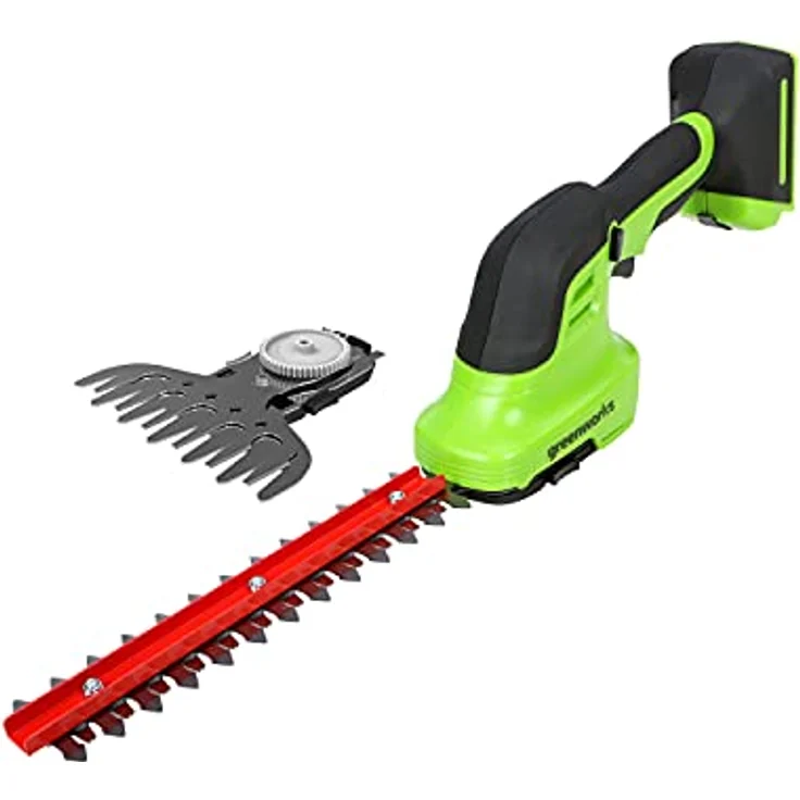 Greenworks Tools 24V Akku-Gras und Strauchschere G24SHT,15cm Grasschere 2800 SPM Doppelschermesser . – Bild 2