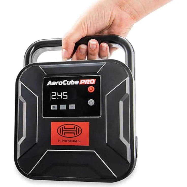 HEYNER® Auto Kompressor 12V elektrische Luftpumpe tragbarer Kompressor 10 bar Zigarettenanzünder – Bild 3