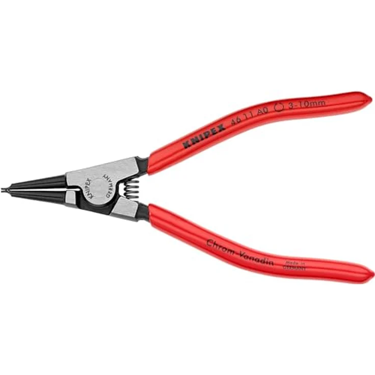 KNIPEX 46 11 A0 SB Sicherungsringzange für Außenringe auf Wellen schwarz atramentiert mit Kunststoff überzogen 140 mm (in SB-Verpackung) – Bild 3