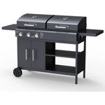 Tepro Gasgrill Kohle-Gas-Kombigrill Tarboro Kombi