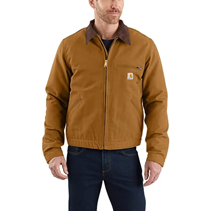 Carhartt Arbeitsjacke UPDATED DUCK DETROIT JACKET (1-St), Stylische Duck-Jacke mit Windstopper, 100% Baumwolle, schwarz – Bild 2