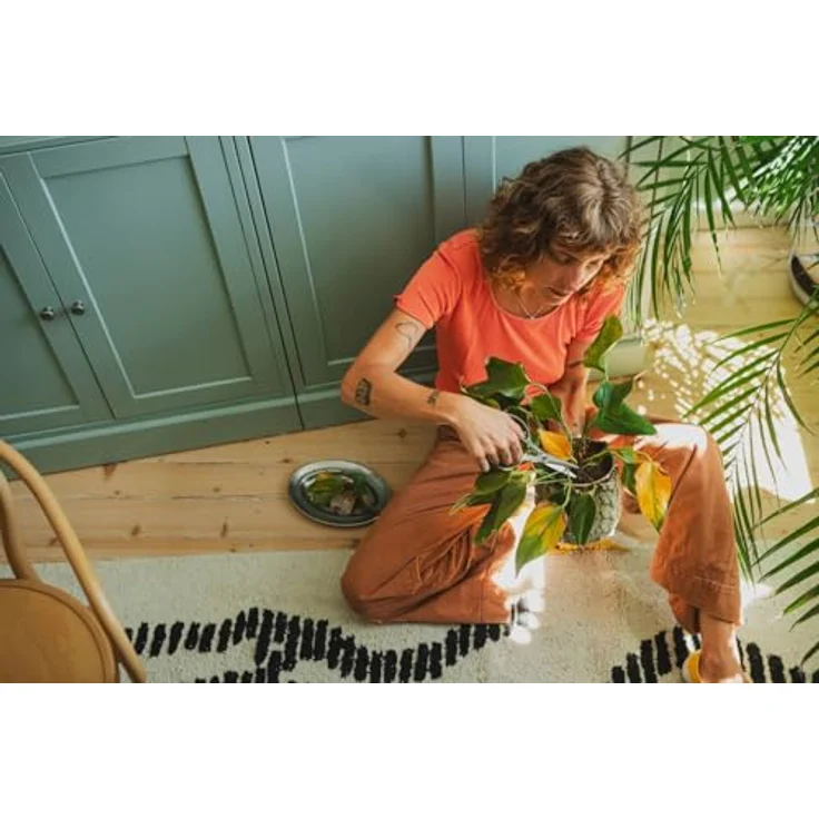 Fiskars Pflanzenschere mit Halter, Urban Plant Care, 18,8 cm, Edelstahl/Kunststoff, Dunkelgrün/Schwarz – Bild 4