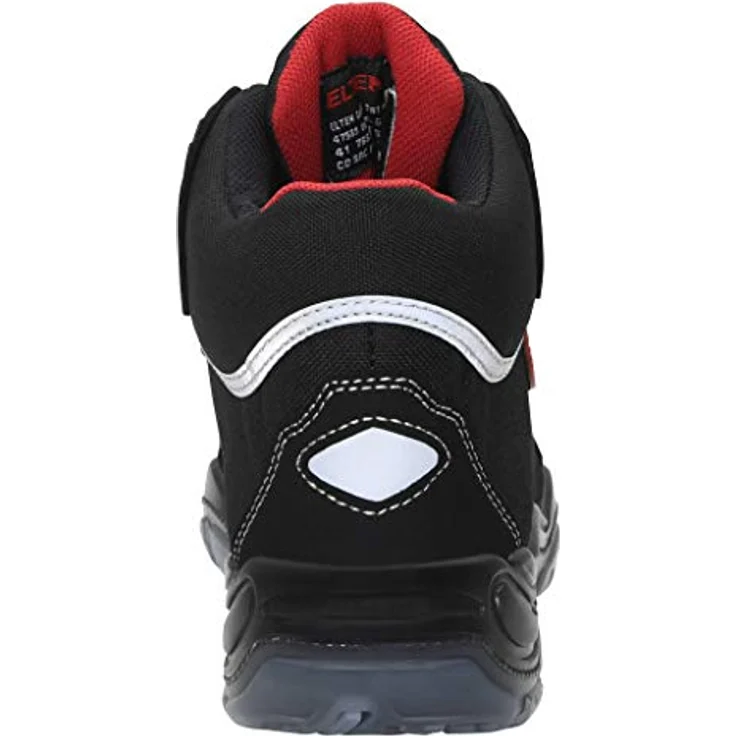 ELTEN Sicherheitsschuhe SANDER Pro ESD S3, Herren, Textil, Kunststoffkappe (leichter als Stahlkappe), leicht, sportlich, Schwarz/Rot, Größe: 46 – Bild 5