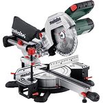 Metabo KGS 216 M Kappsäge (Karton mit Zugfunktion, robuste Bauweise, mit ausziehbarer Tischverbreiterung) 613216000