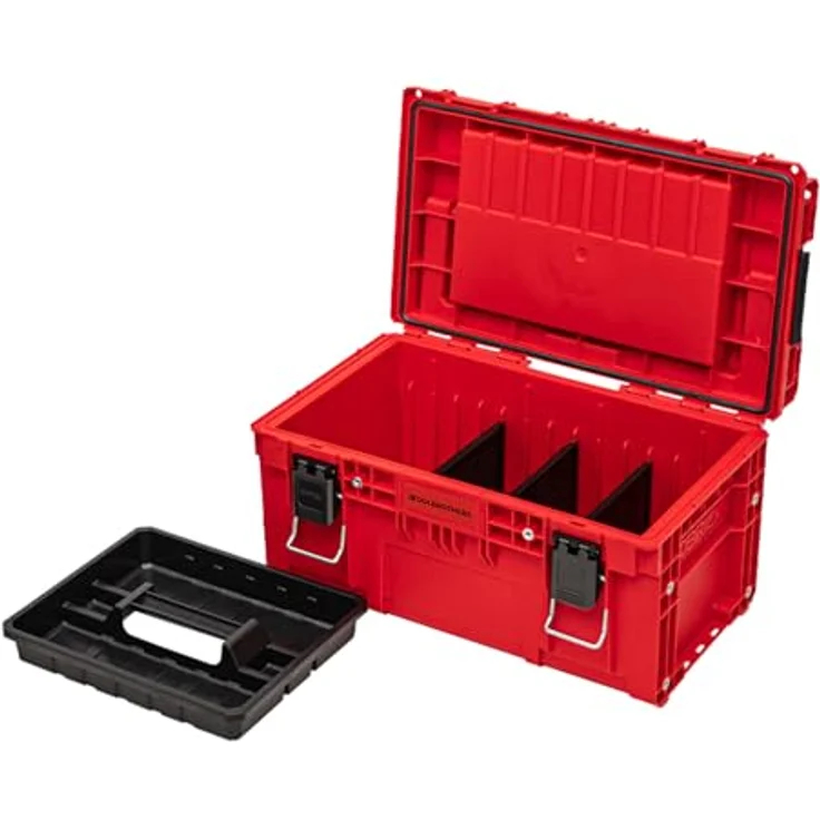 Tool Brothers RHINO PRIME Toolbox 250 Expert RED ULTRA HD Custom, stapelbar, wasser- und staubdicht mit Organizer, 535 x 327 x 277 mm, 26 Liter Kapazität – Bild 5