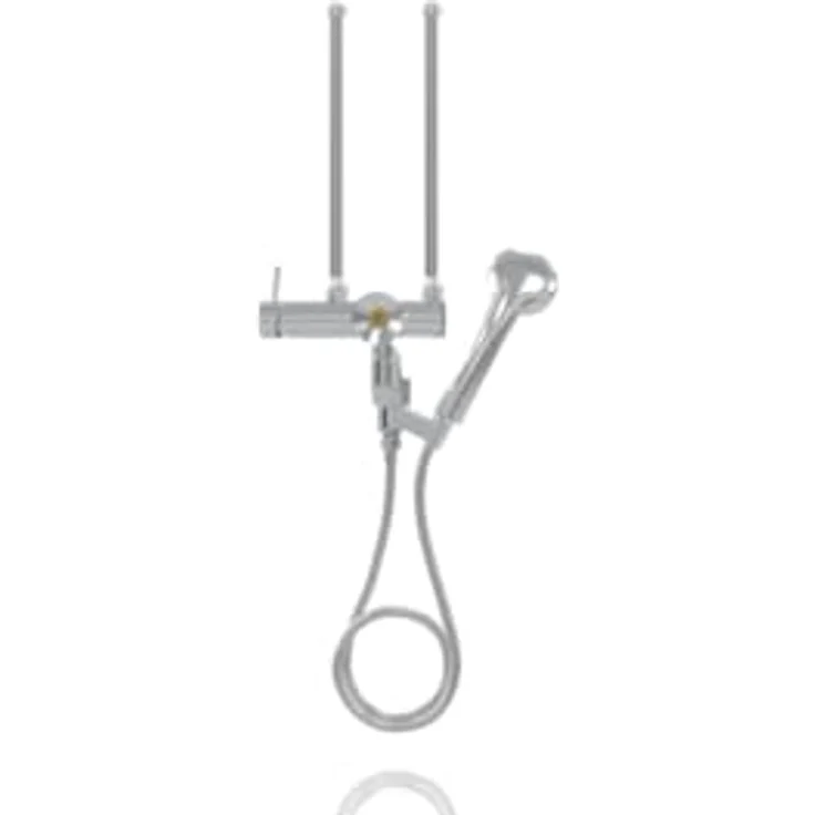Stiebel Eltron Zweigriff-Duschwandarmatur MED-D, Chrom-Oberfläche, Duschinstallation – Bild 4