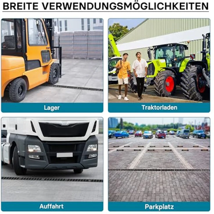 Entwässerungsrinne 1m Abdeckrost 25t Gusseisen Ablaufrinne Abwasserrinne Abwasser – Bild 6