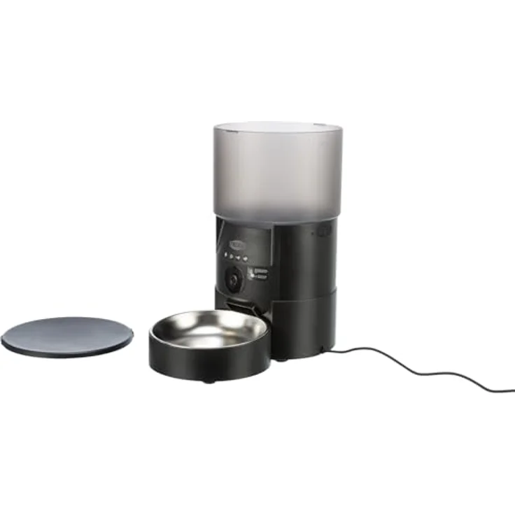 Trixie Automatic Food Dispenser TX-C Smart, 3L Futternapf in Schwarz, automatisierte Fütterung, robustes ABS-Material, platzsparendes Design – Bild 3