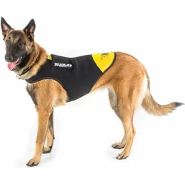 Julius-K9 Hundemantel Neopren, wasserdichte Hundejacke in schwarz mit reflektierenden Elementen – Bild 8