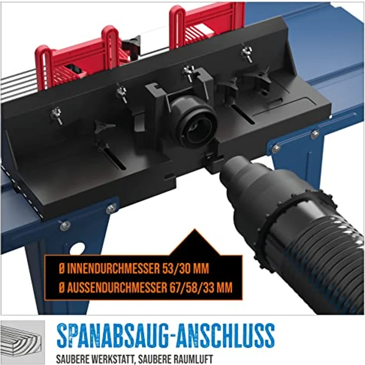 Güde 58086 Oberfräsentisch OFT 855 (Profi-Frästisch aus Aluminium-Druckguss mit Führungsnuten für Parallelanschlag) – Bild 5