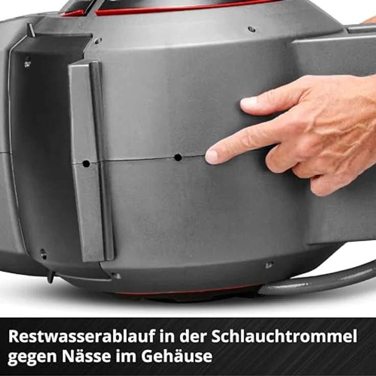 Einhell Schlauchtrommel GE-HR 18/30-1 WH Li-Solo, automatische Schlauchaufwicklung, ohne Akku und Ladegerät, 30 m Kapazität, UV- und spritzwassergeschützt – Bild 8
