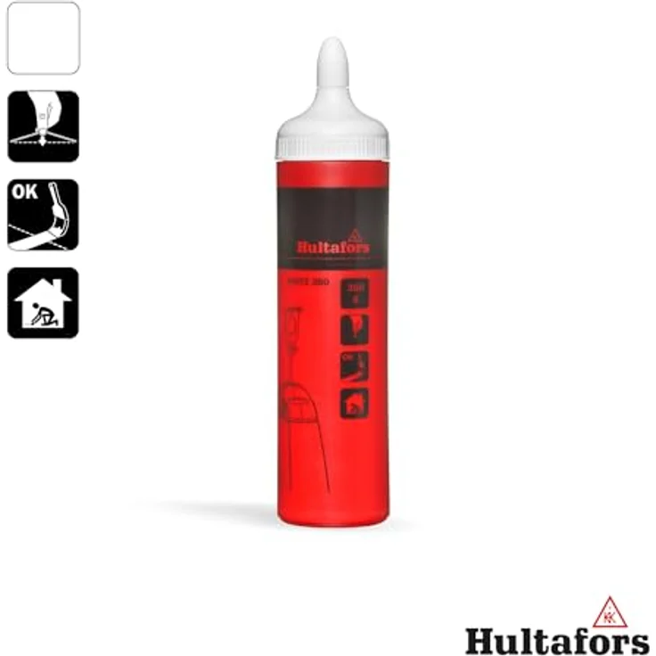 Hultafors Schlagschnurkreide Weiß 360g, übermalbar, intensive Farbe, für Innennbereiche, präzise & langlebige Linien – Bild 3