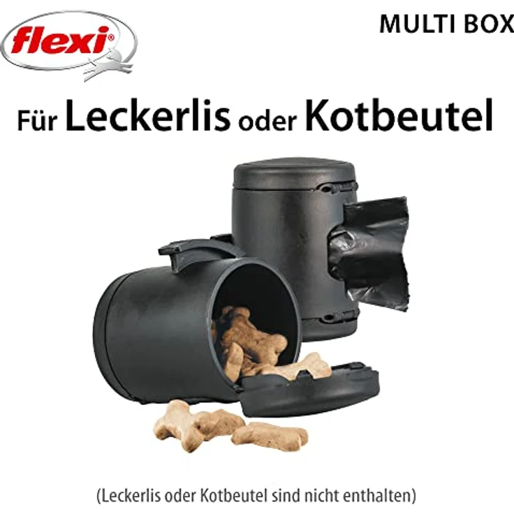 Flexi Hundeleine Multibox Länge: 7 cm, schwarz – Bild 2