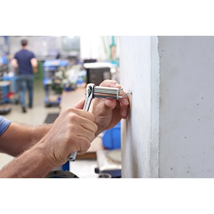 Wiha Bit- und Steckschlüsselset Gripper, 3/8″ Steckschlüssel-Einsatz mit 54 gehärteten Stahlstiften für Schrauben bis 8 mm Höhe, robustes Gehäuse aus legiertem Stahl – Bild 2