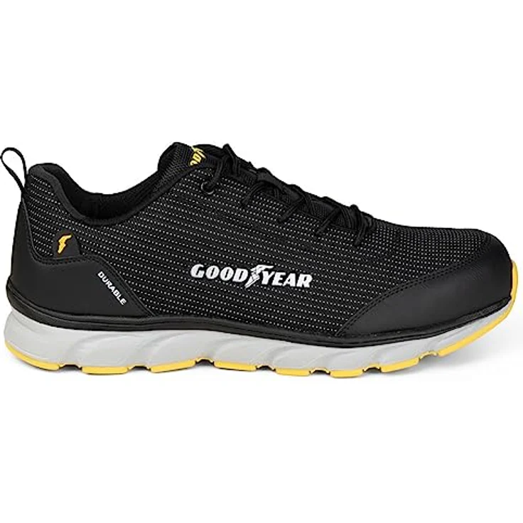 Goodyear Sicherheitsschuhe 1667 S1P, robuster Arbeitsschuh mit atmungsaktivem Mesh-Material, schwarz, Größe – Bild 8