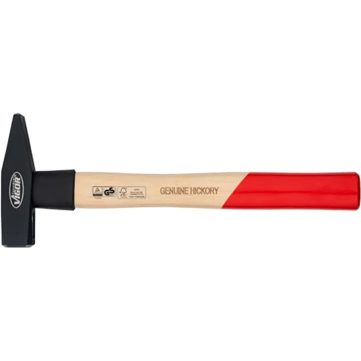 ViGOR Schlosserhammer V2662-500 500g Hickoryholzgriff, Gummi-Schlagschutz, Länge 320 mm – Bild 3