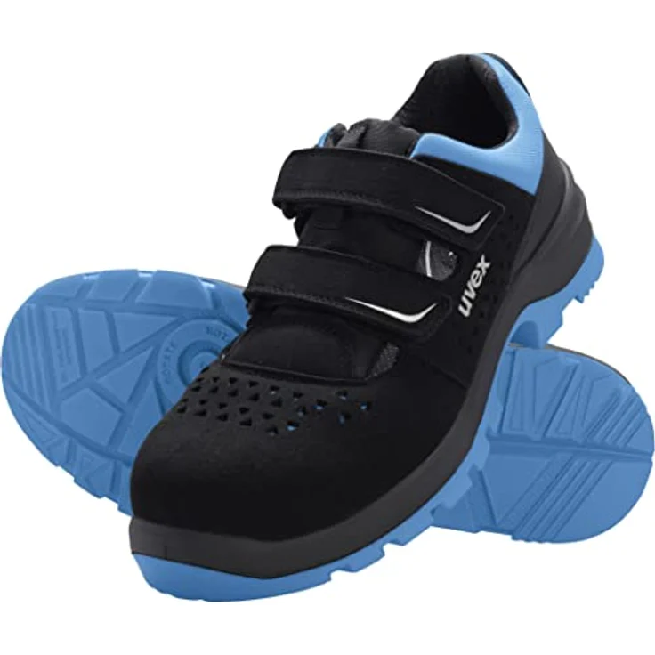 Uvex 2 xenova®, Metallfreier Sicherheitsschuh mit optimaler Dämpfung und atmungsaktiver Polsterung, Farben: Blau, Rot, Grün – Bild 7