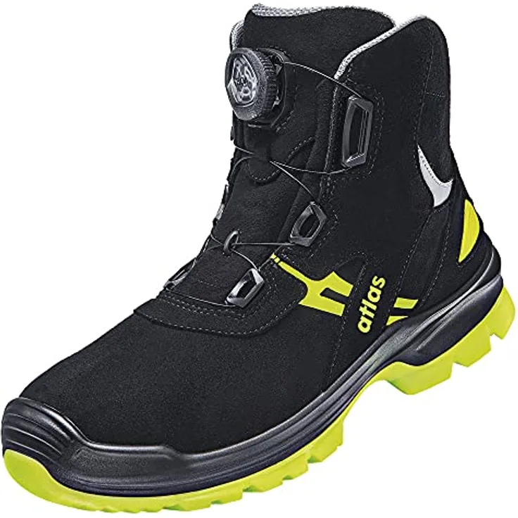 Atlas FLASH 8255 XP BOA ESD SRC S3, knöchelhoher Sicherheitsschuh mit metallfreier Durchtritthemmung, Aluminiumkappe und BOA® Fit System, Größe 39