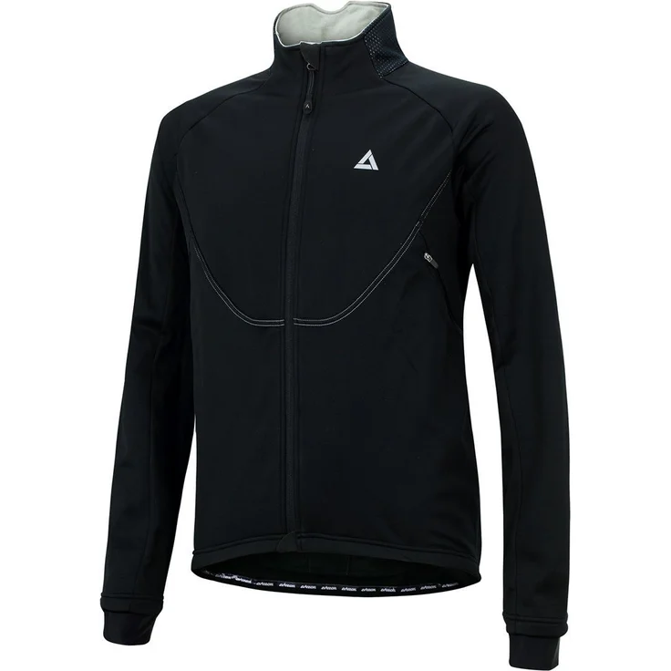 Airtracks Fahrradjacke Herren Thermo Fahrradjacke Pro Team II (Softshell Radjacke für kalte Touren Herbst - Winter) Schwarz - Wasserdicht, winddicht, reflektierende Parts - S M L XL XXL XXXL – Bild 1
