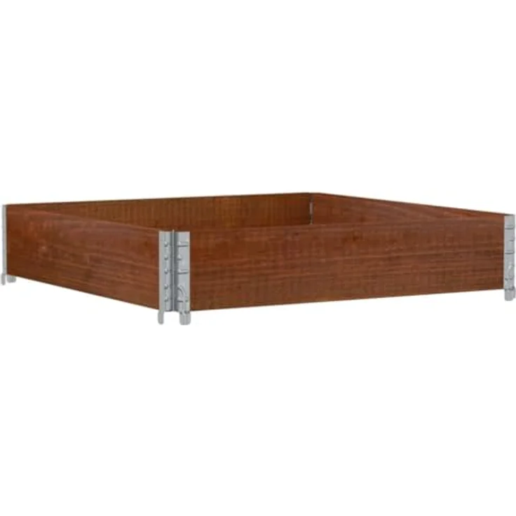 vidaXL Pflanzkasten, Hochbeet Stapelbar Faltbar, Pflanzkübel für Garten Terrasse Balkon, Braun Massivholz Kiefer – Bild 1