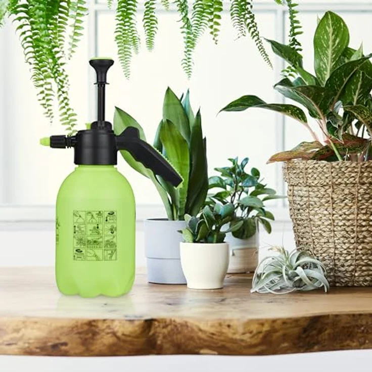 relaxdays Drucksprühgerät 4er Set, 2 Liter Pumpspröcher in Grün mit verstellbarer Düse und Sicherheitsventil – Bild 2