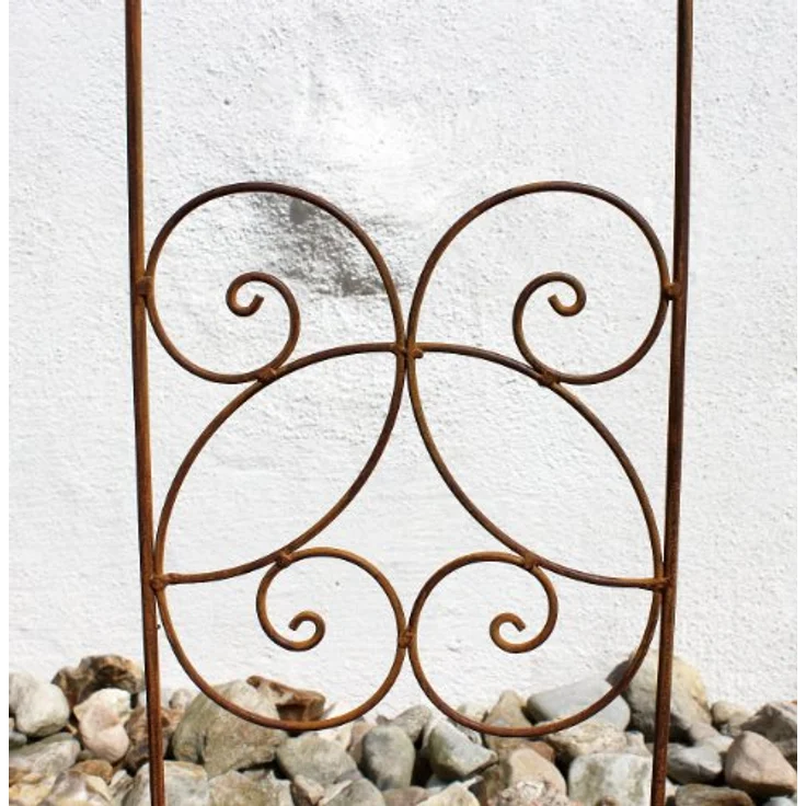 DanDiBo Rankhilfe mit Glocke 120697 Rankgitter aus Metall H-93 cm B-21 cm Kletterhilfe – Bild 3