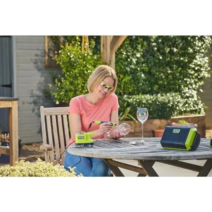 Ryobi ONE+ Akku-Rotationswerkzeug RRT18-0, 18Volt Geradschleifer, grün-schwarz – Bild 2