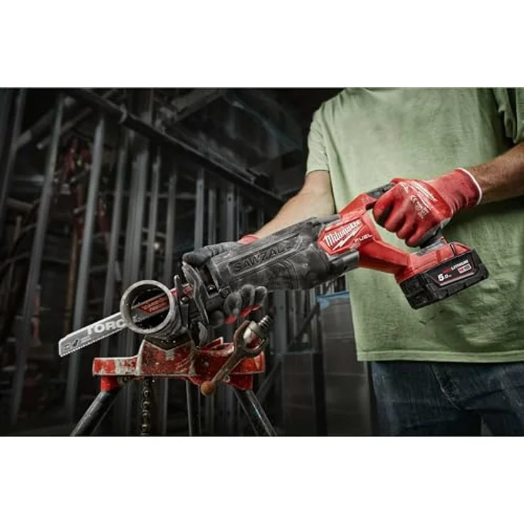 Milwaukee Sabre Sawzall M18 FSZ-0, 18V Säbelsäge mit bürstenlosem Motor, robustem Metallgehäuse und integriertem Batterieladungsindikator – Bild 8