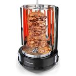 Rachs KOCHWERK Dönergrill für Zuhause | Vertikaler-Multigrill für Fleisch-, Fisch- & Veggie-Variationen | Rotisserie mit 360°-Rotation & großflächigem Heizelement | Mittelspieß & 6 Schaschlik-Spieße - Preisvergleich