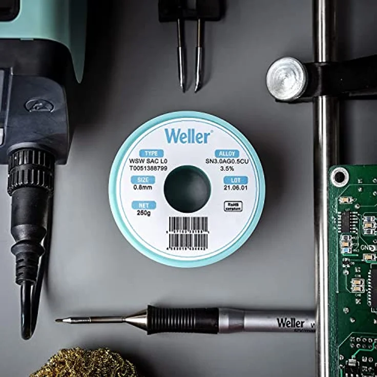 Weller WSW SCN M1 LÖTDRAHT 0,8MM 100g Lötzinn 100g – Bild 9