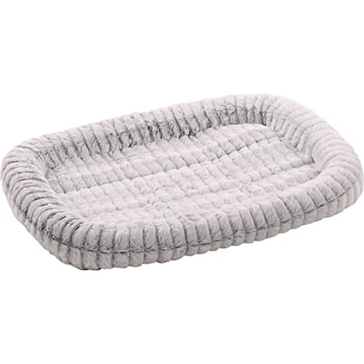 Flamingo Kissen Stella, flach, 55,5 x 38,5 cm, Grau/Weiß