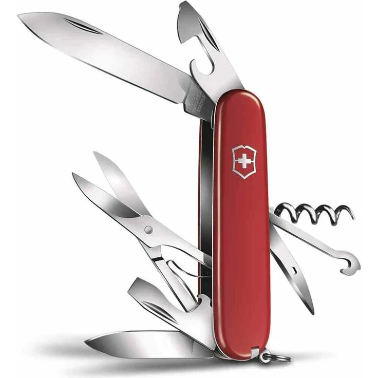 VICTORINOX Offiziersmesser ''Climber'' 91 mm 14 Funktionen rot – Bild 5