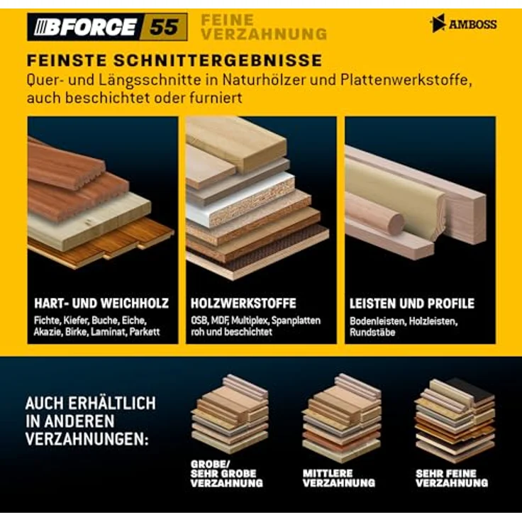 Amboss Werkzeuge HM Kreissägeblatt 184x16 Z48 Wechselzahn für Holz - Feinschnitt, passend zu Black & Decker 374456 N. BD 59. BD 229. BD 865. BD 865 C. BD 865 E. BD 865 EC. DN 59. uvm. – Bild 3