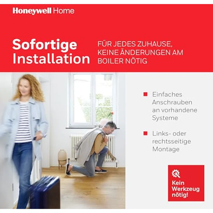 Honeywell Home Rondostat HR27, Intelligenter programmierbarer Heizkörperregler mit präziser Temperaturregelung, 2er Pack – Bild 4