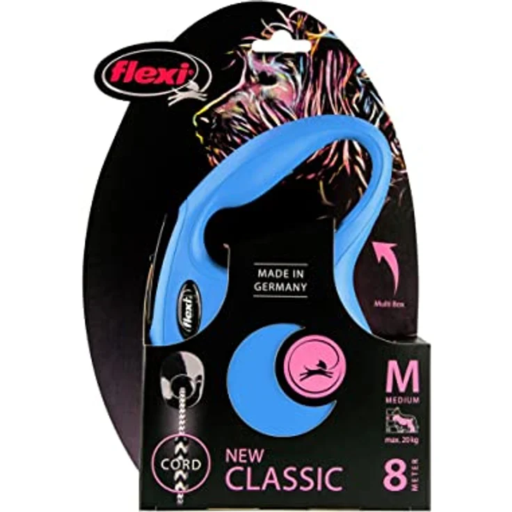 flexi New CLASSIC Seil-Rollleine blau M – 8m – Bild 5