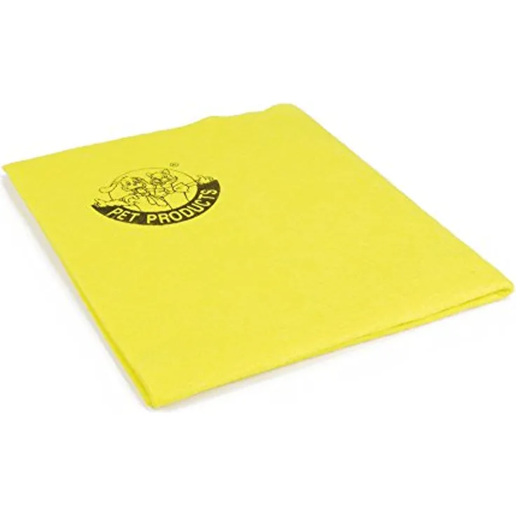 Beeztees Hundehandtuch 795035, 50 x 60 cm, super saugfähig, gelb