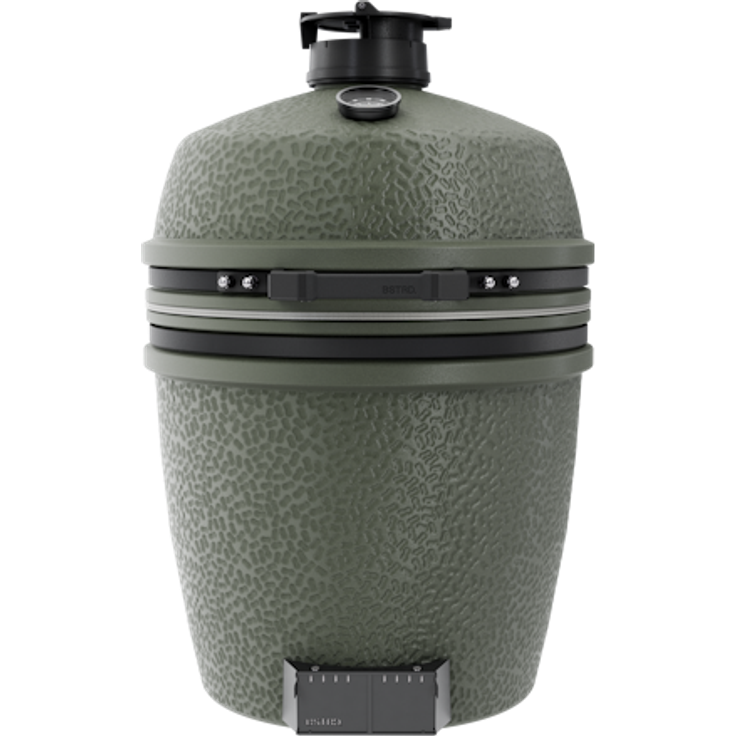 BSTRD. Pro Large Kamado-Grill Solo mit Keramikgehäuse, Edelstahlrost, präziser Temperaturregelung & gratis Starterset