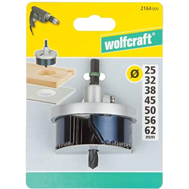 Wolfcraft 2164000 Standard-Lochsäge, 7tlg, schwarz - Preisvergleich – Bild 4