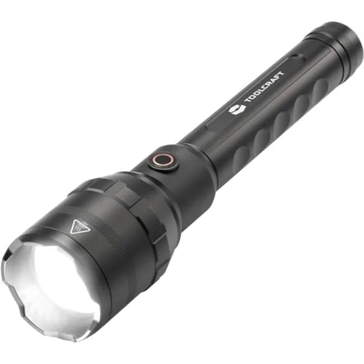 Toolcraft LED Taschenlampe mit USB-Schnittstelle akkubetrieben 8000lm 730g (27.65 cm, 8000 lm)