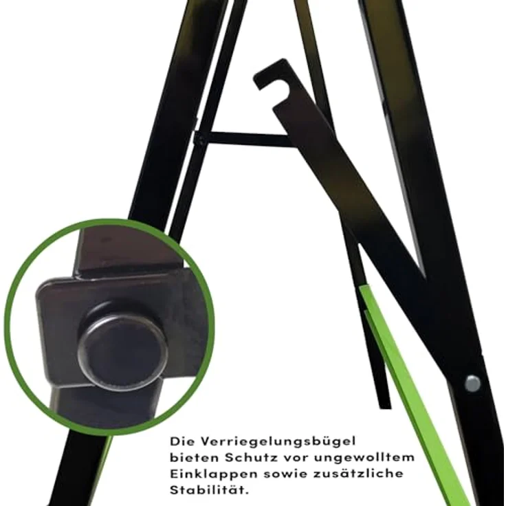 TRUTZHOLM Klappbock Sägebock klappbar, 2er Set mit 200 kg Traglast, stabiler Metallrahmen, gummierte Fußkappen – Bild 3