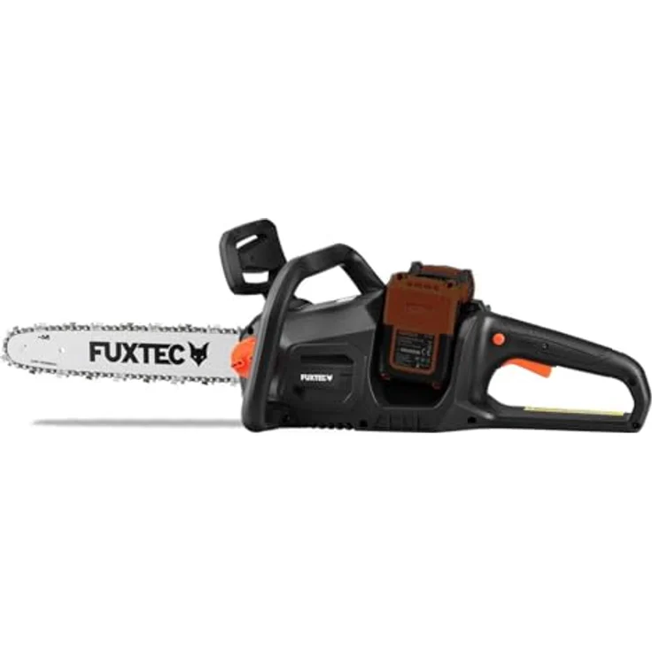 FUXTEC 2x20V Kettensäge FX-E2KS, Akku-Kettensäge mit 35 cm Schwertlänge und bürstenlosem Motor – Bild 4