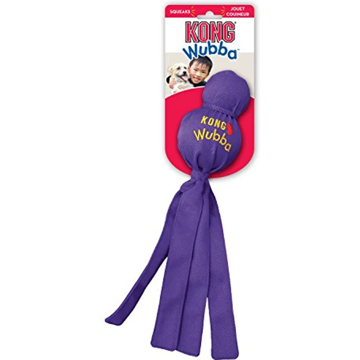 KONG – Wubba – Spielzeug zum Tauziehen und Apportieren (Farbvar.) – Für Große Hunde, Large Breeds - Preisvergleich – Bild 5