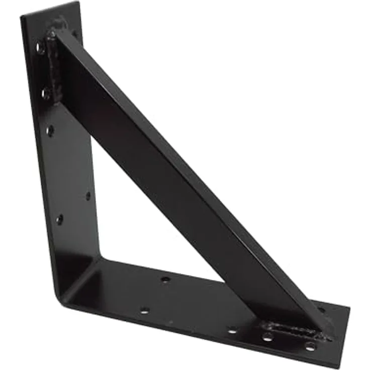 dynamic24 Stahlwinkel Holzverbinder, verstärkt 250x250x70mm, 3mm schwarz pulverbeschichtet