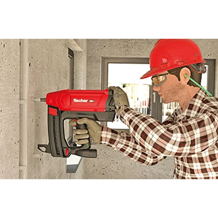 FISCHER Bolzenschubgerät FGC 100 (EU), gasbetriebenes Setzgerät mit 100 Joule Setzenergie, für Beton und Stahl, inklusive XL-BOXX – Bild 2