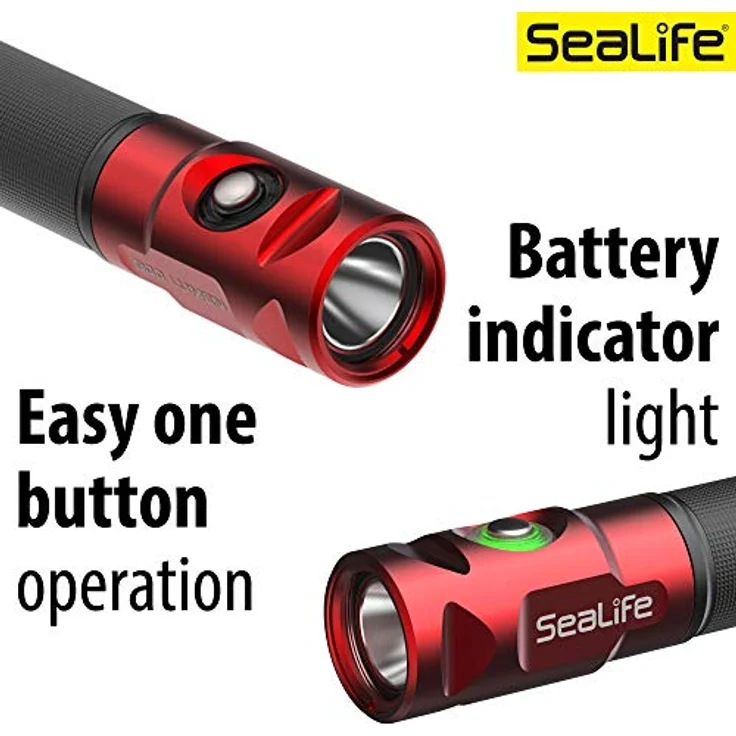 Sealife Sea Dragon Mini 900S, Tauchlampe mit 900 Lumen, 5 Lichtmodi, bis 100m tauchbar, 14 cm, wiederaufladbar – Bild 5