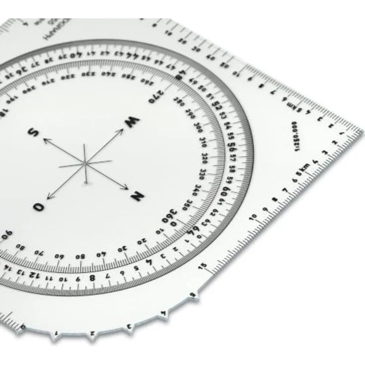 STANDARDGRAPH Kartenwinkelmesser 7355, präzises Zeichen- und Messwerkzeug für exakte Winkelbestimmung und Navigation – Bild 3