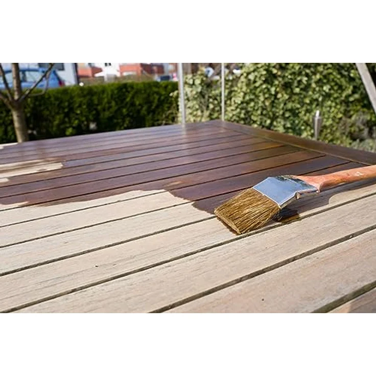A.S. Création Holzschutzlasur Palisander, seidenglänzend, 2,5 l für Innen und Außen, UV-beständig, lösemittelfrei, umweltschonend – Bild 5