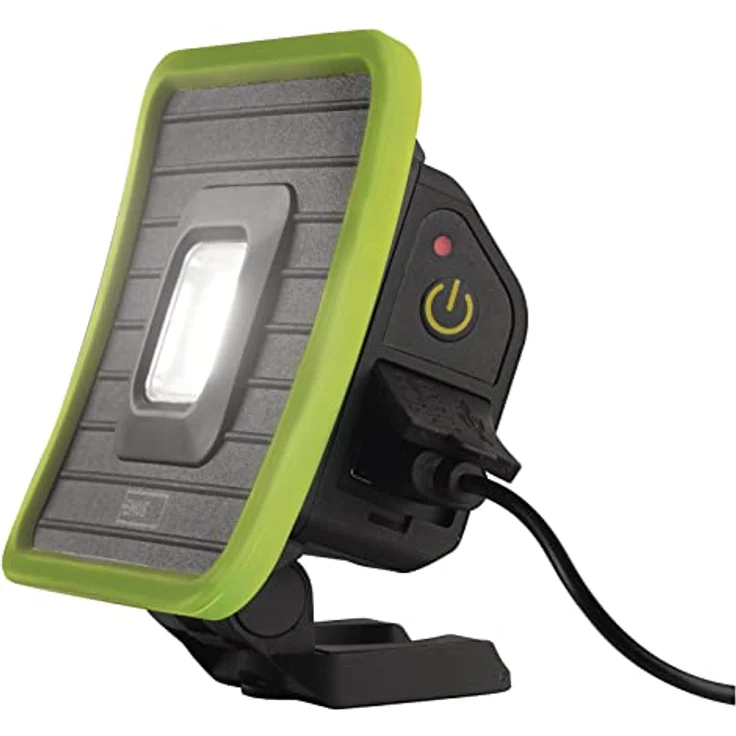 EMOS Mini-LED-Strahler, aufladbarer Baustrahler mit Powerbank, wasserdicht, max. 1000 lm, 40m Leuchtweite, 2200mAh Akku mit 3-17h Leuchtdauer, inkl. USB-Kabel – Bild 2