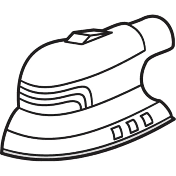 KLINGSPOR PS 33 BK Kletthaftende Schleifscheiben, 98 x 148 mm, Korn 180, Lochform GLS24, Korund, 100 Stück – Bild 3